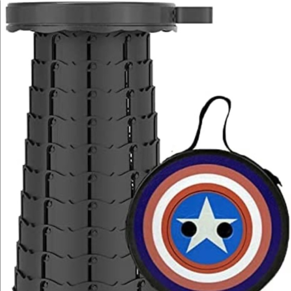 Portable Telescoping Foldable Stool w/ Handle Star